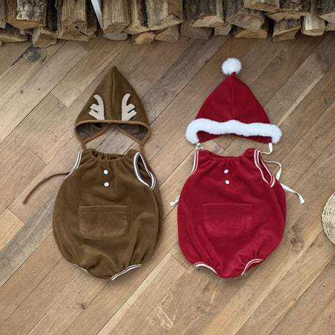 [PRE-ORDER] Santa & Rudolph romper set