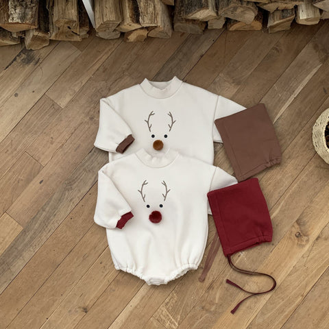 [PRE-ORDER] Rudolph romper & bonnet set