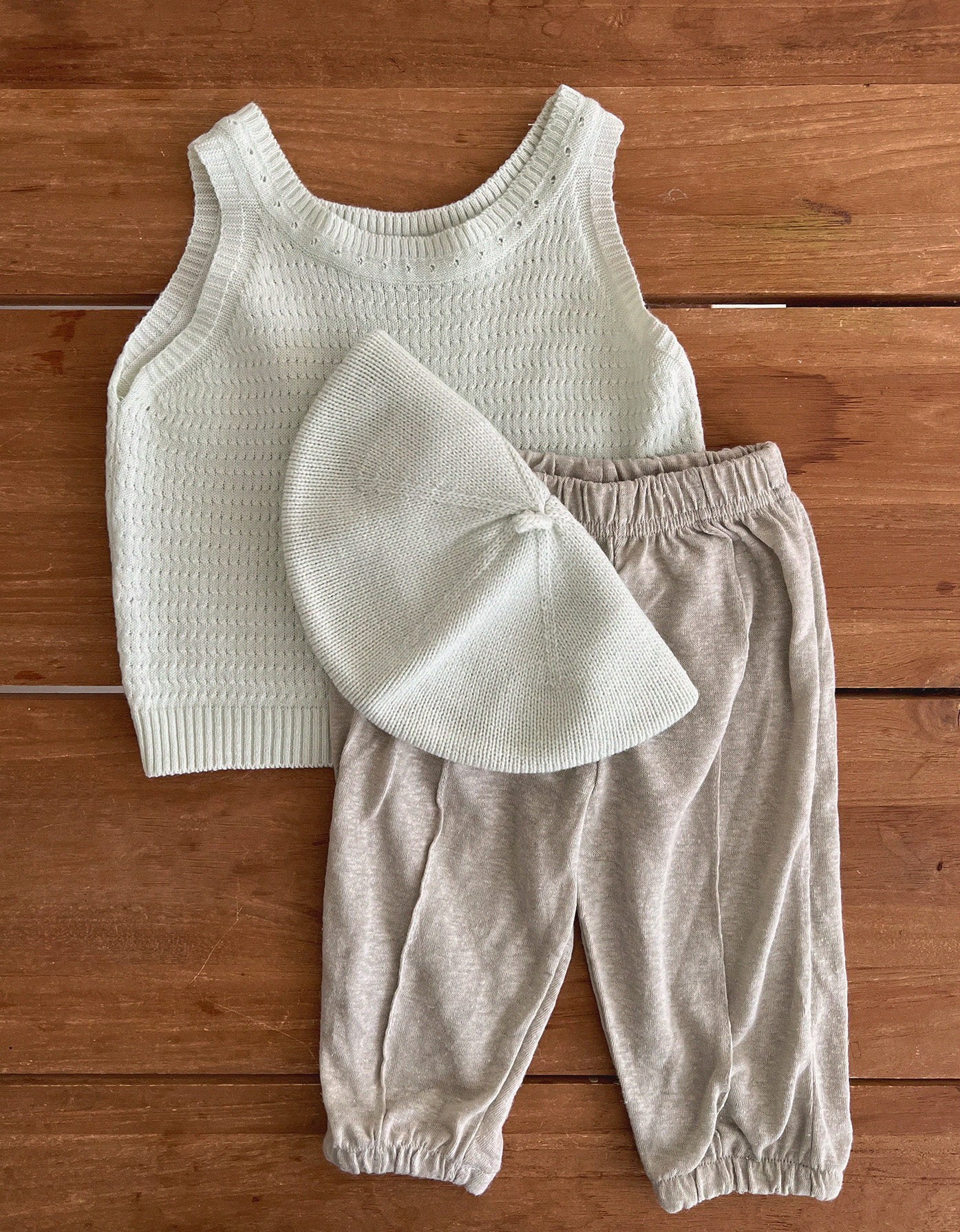 Pastel Knit Top [pink S]