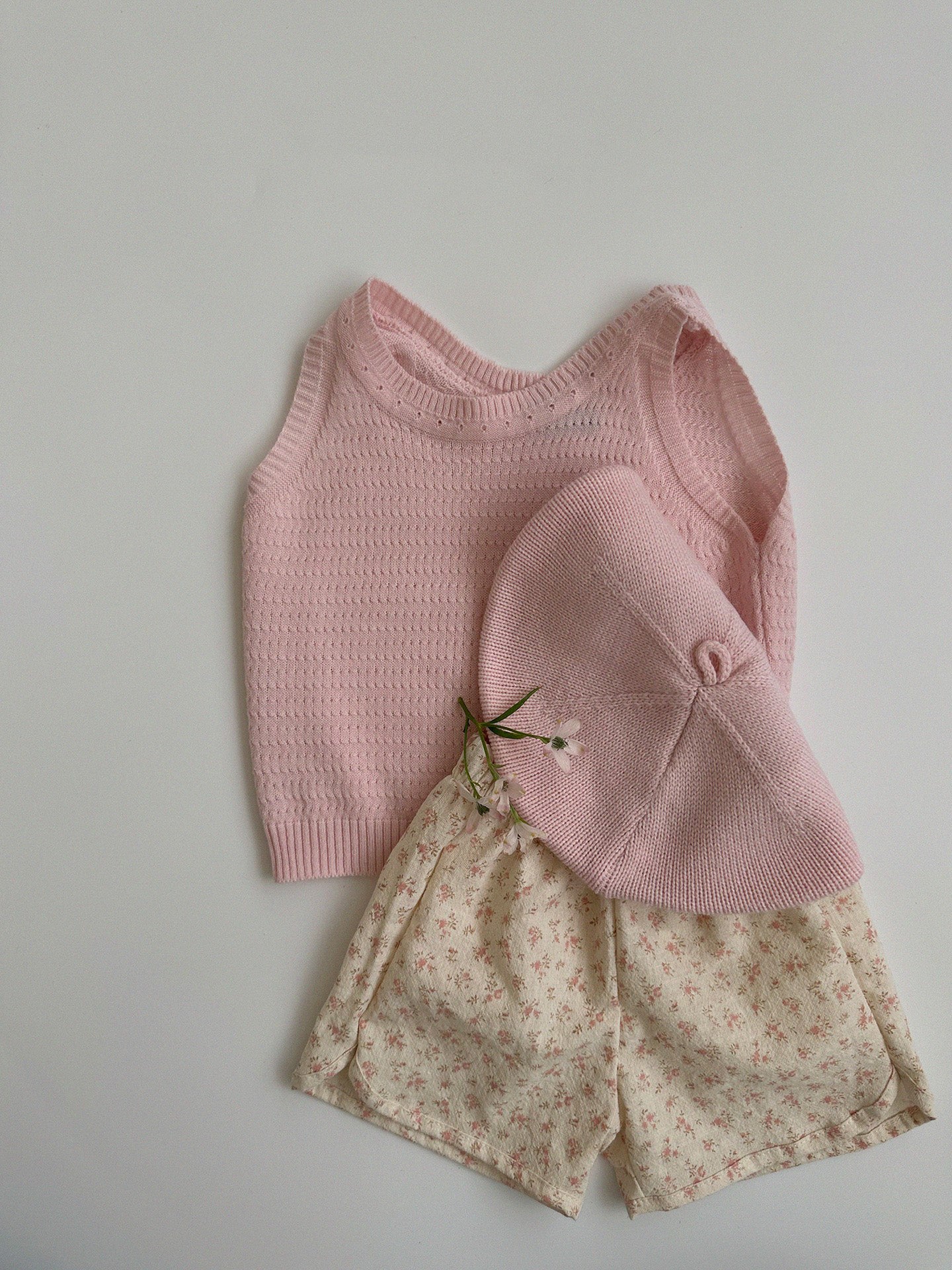 Pastel Knit Top [pink S]