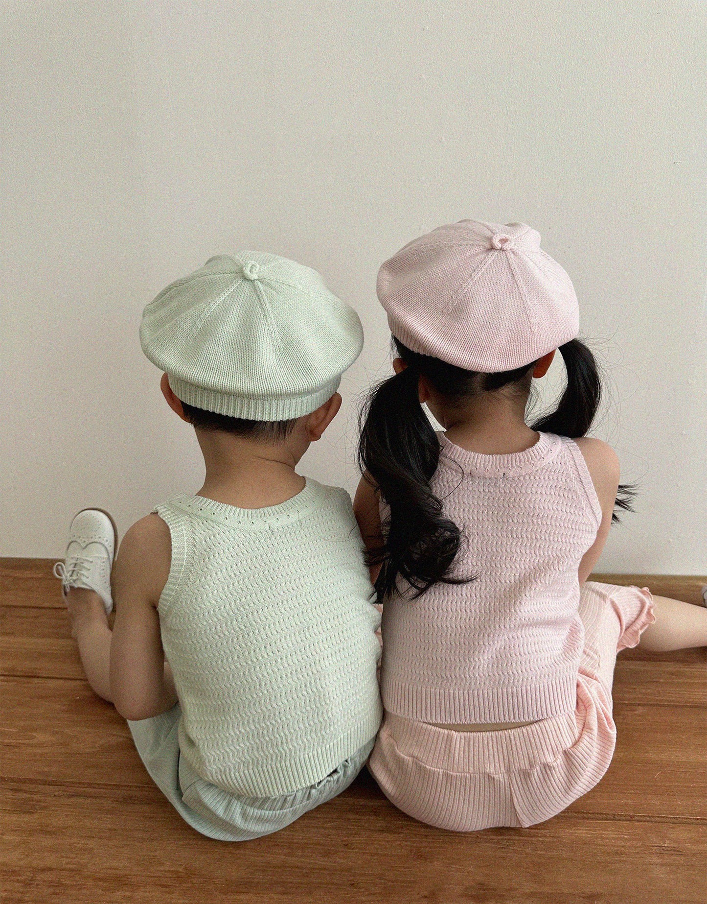 Pastel Knit Top [pink S]