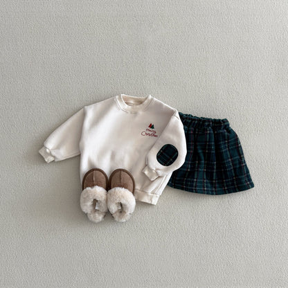 Christmas patch skirt set [red S]