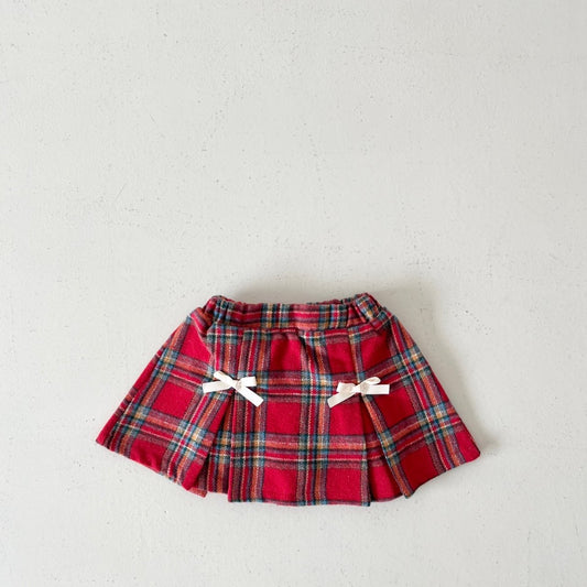 Ribbon wool skirt