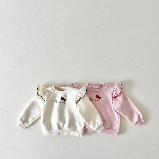 Meow ribbon sweatshirt