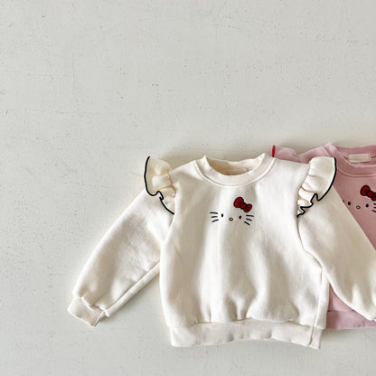 Meow ribbon sweatshirt