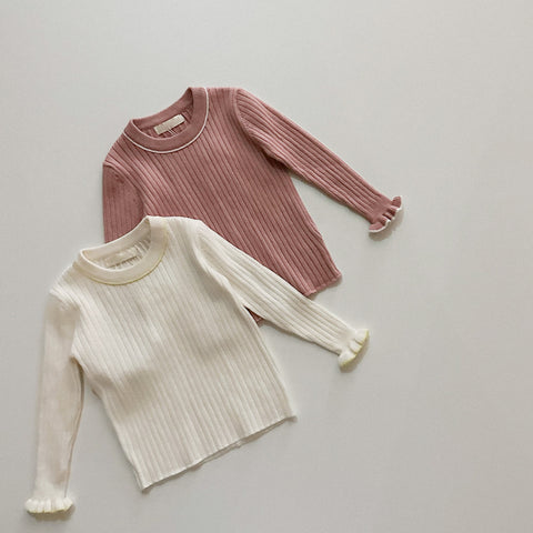 Soft ribbed knit top [s]