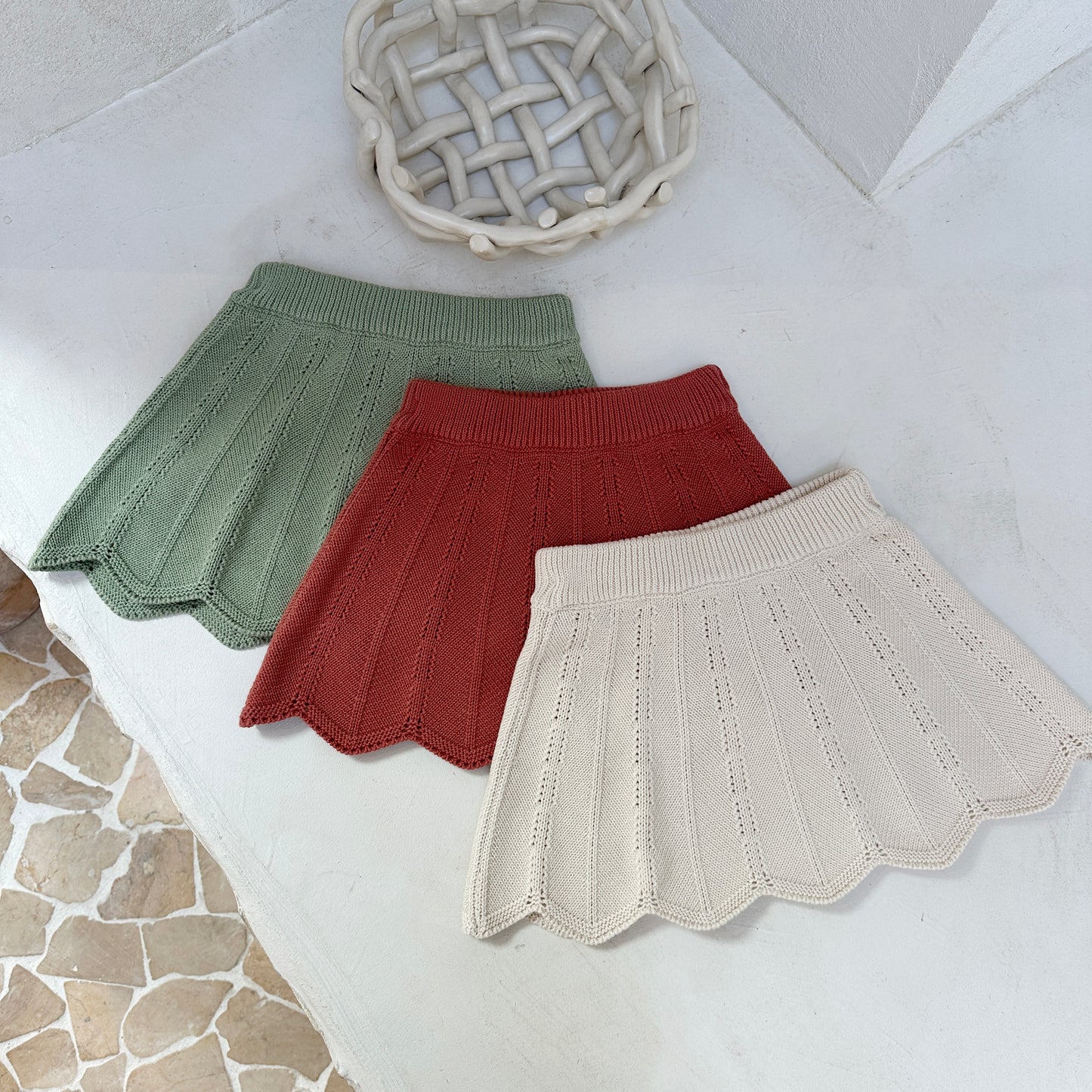Wave knit skirt [s]
