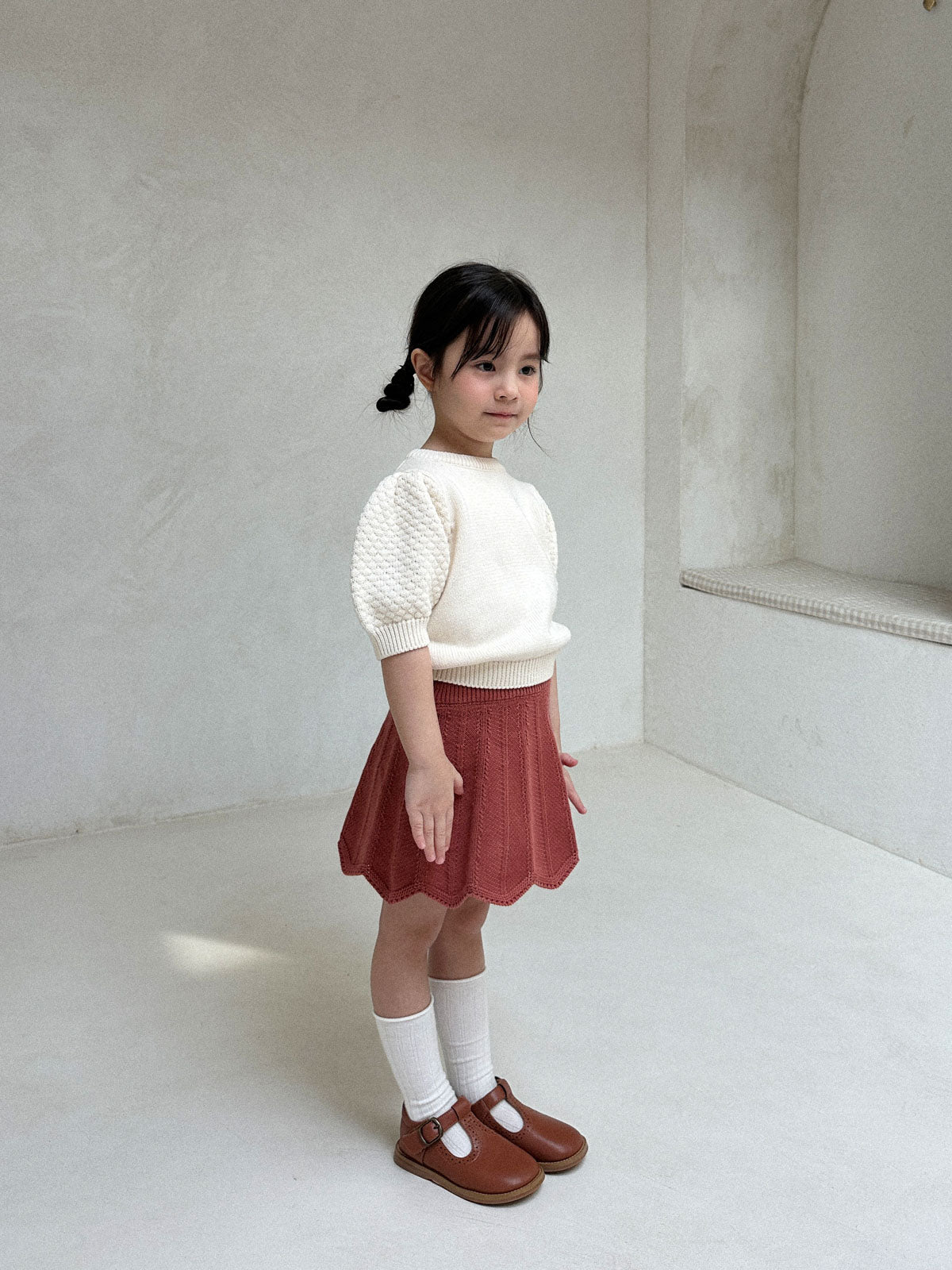 Wave knit skirt [s]