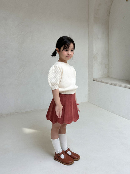 Wave knit skirt [s]