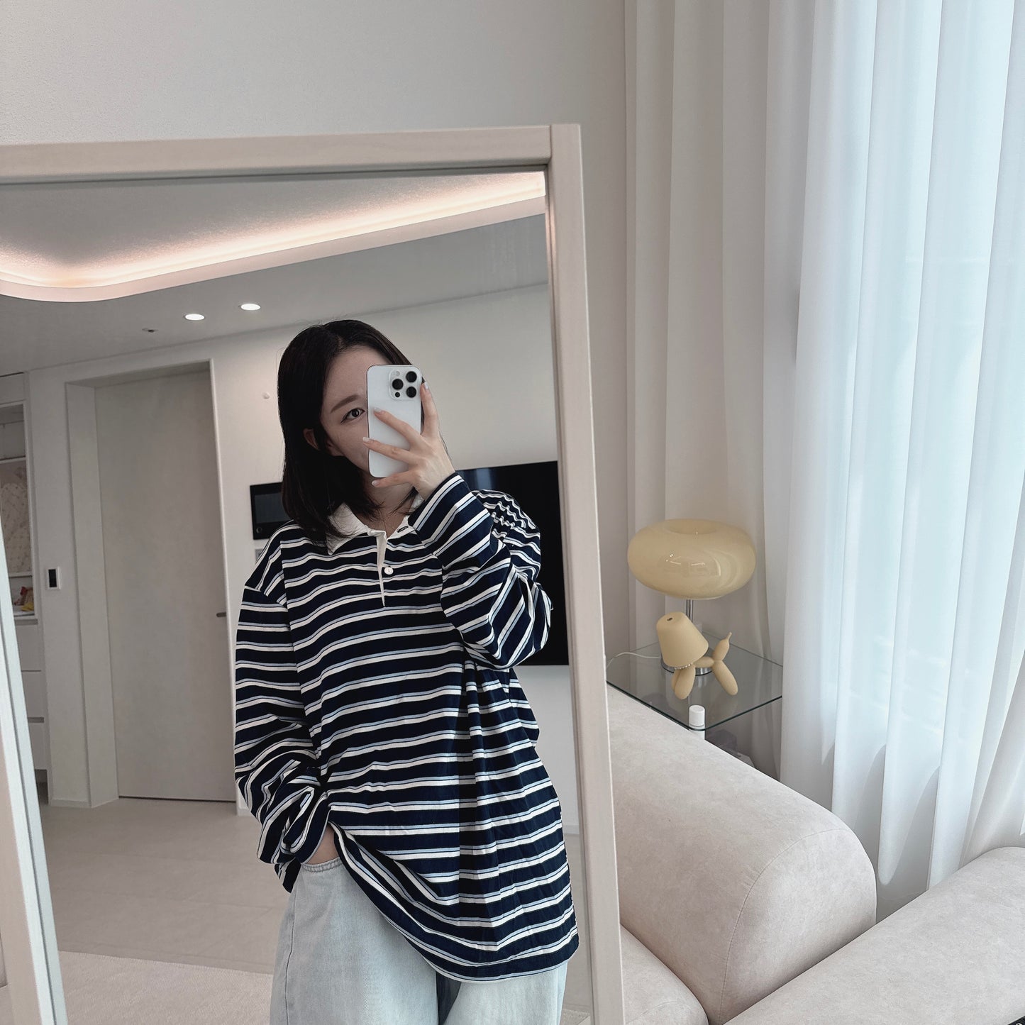 [PRE-ORDER] Autumn striped collared tee