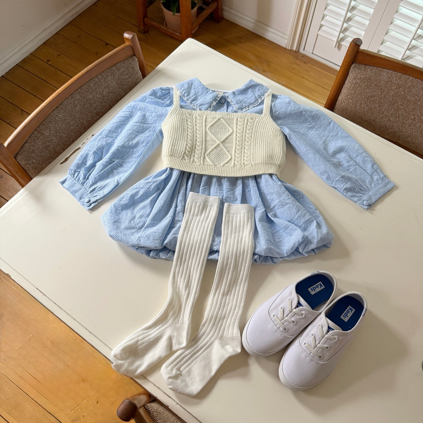 Pretty pumpkin dress [Blue XL]