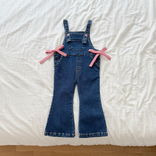 [PRE-ORDER] Bootcut denim overalls