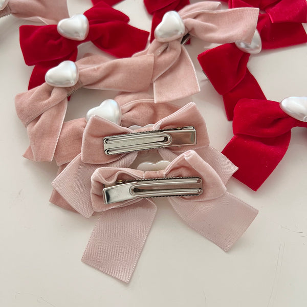 [PRE-ORDER] Pearl ribbon hair clip