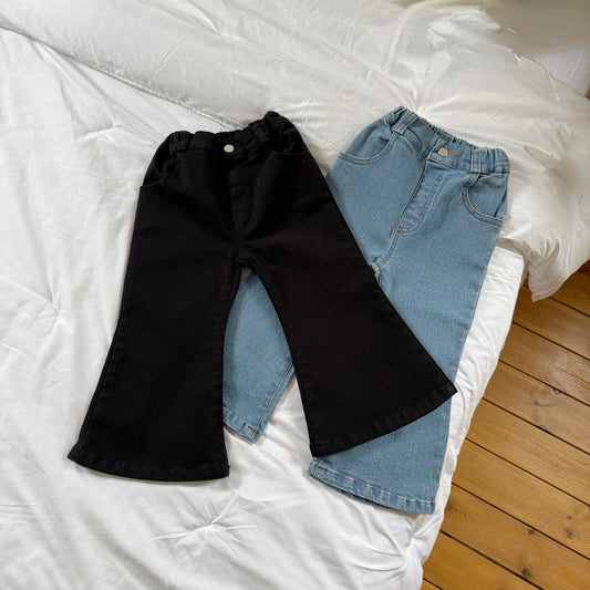 [PRE-ORDER] Ribbon bootcut jeans