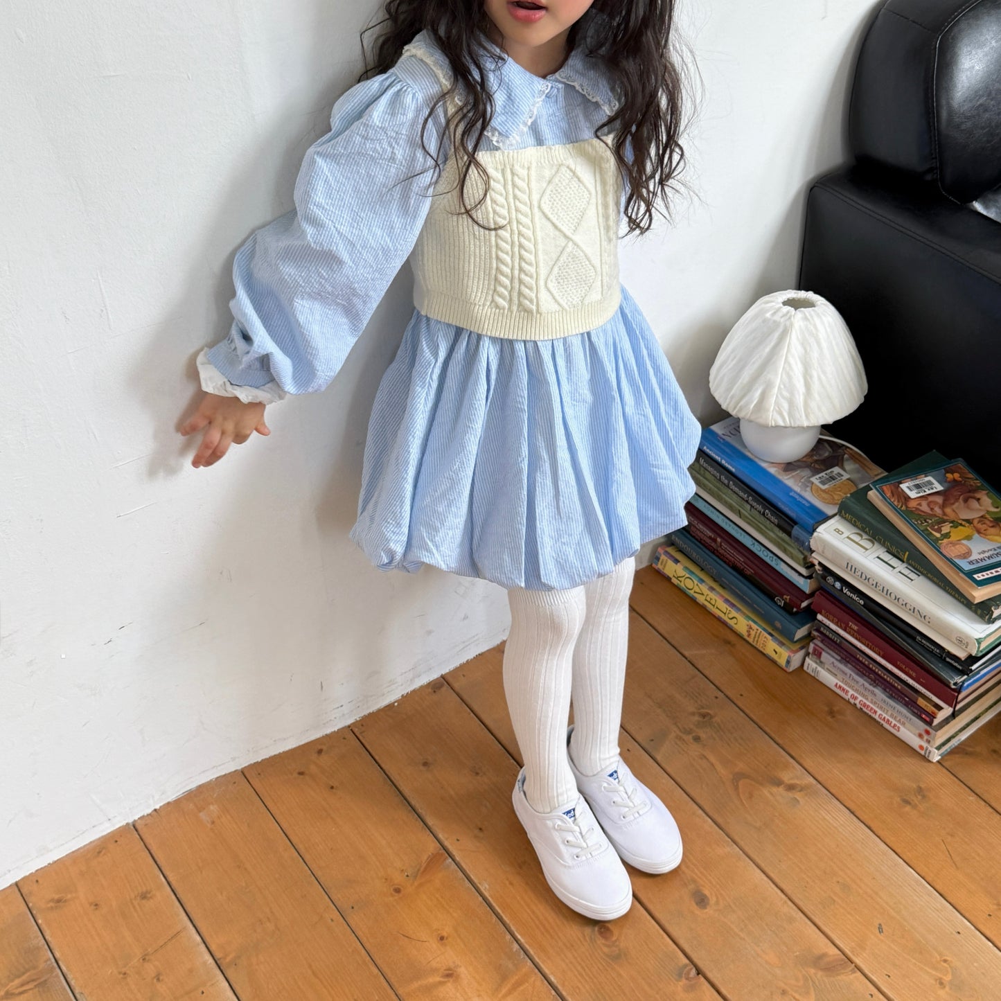 Pretty pumpkin dress [Blue XL]