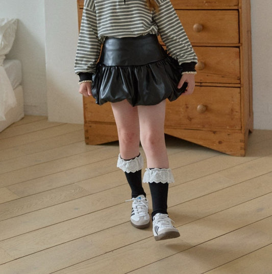 [PRE-ORDER] Leather pumpkin skirt