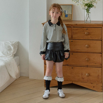 [PRE-ORDER] Leather pumpkin skirt