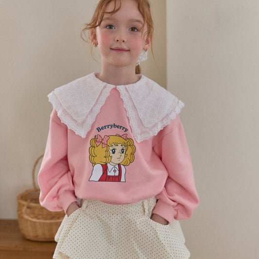 [PRE-ORDER] Berry cute collar sweatshirt