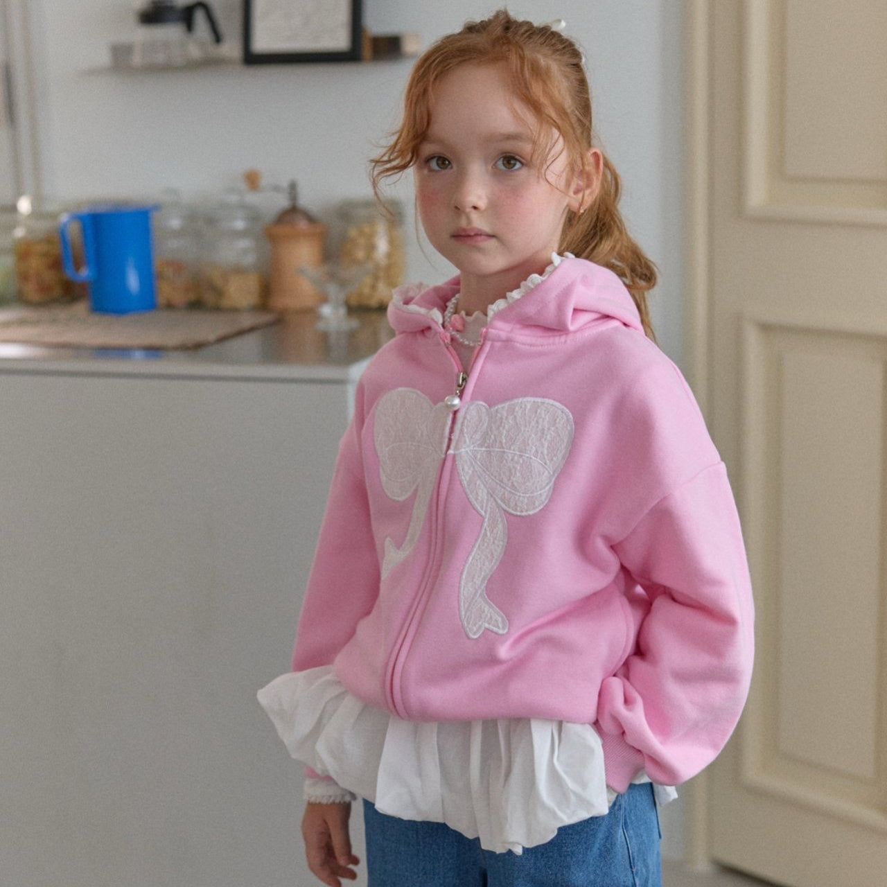 [PRE-ORDER] Ribbon hooded jacket