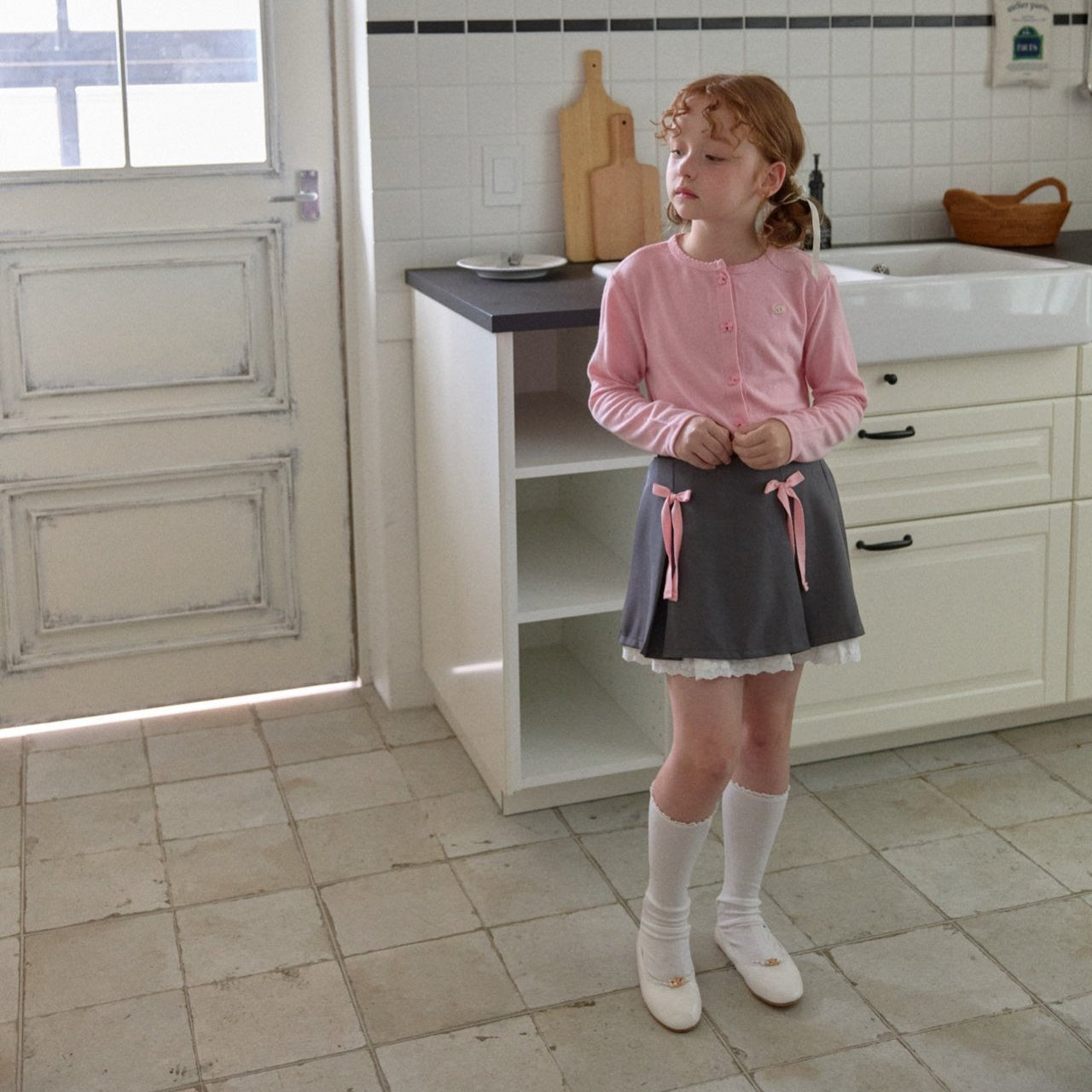 [PRE-ORDER] Ribbon pintuck skirt