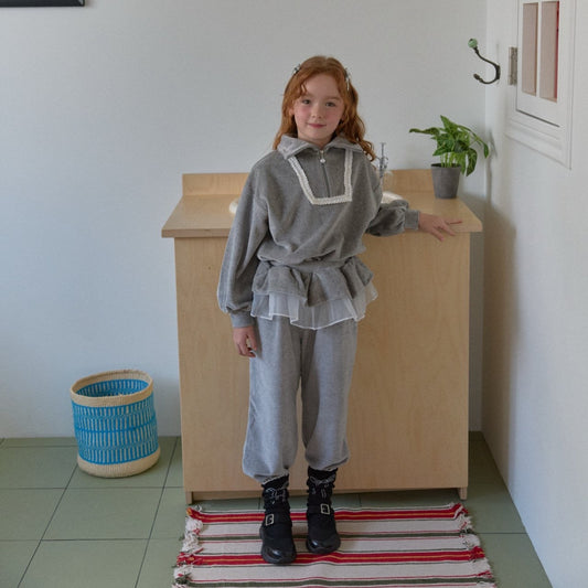 [PRE-ORDER] Frill velour set