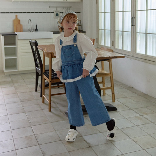 [PRE-ORDER] Heart pocket overalls