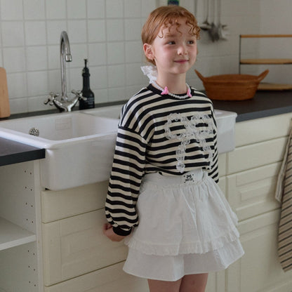 [PRE-ORDER] Striped ribbon sweatshirt