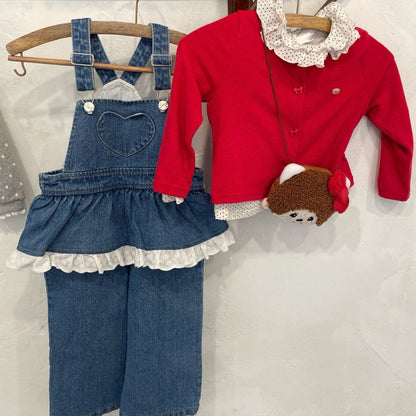 [PRE-ORDER] Heart pocket overalls