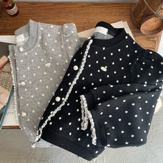 [PRE-ORDER] Dots lace cardigan