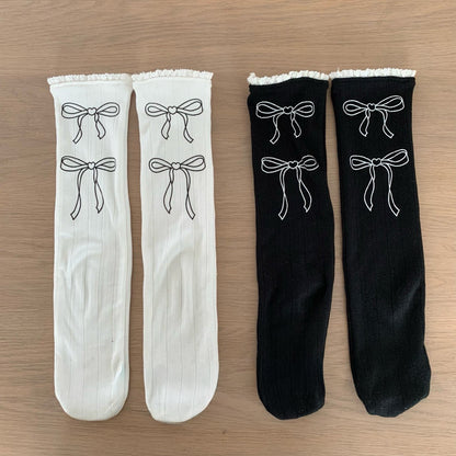 [PRE-ORDER] Ribbon knee socks