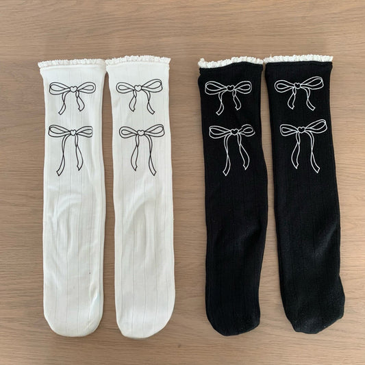 [PRE-ORDER] Ribbon knee socks