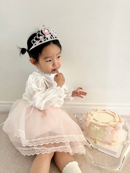 Jupe mini tulle rose