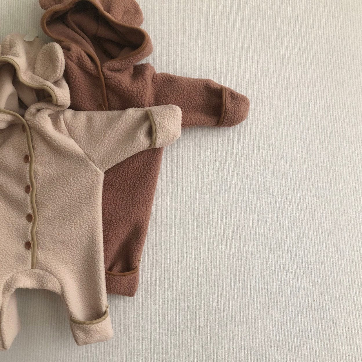 Puff Bear Onesie [beige, brown]