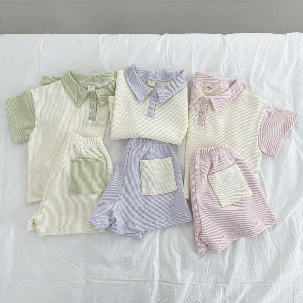 Macaron waffle set [pink S]