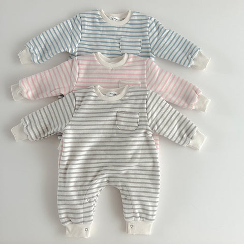 [PRE-ORDER] Fleece striped onesie