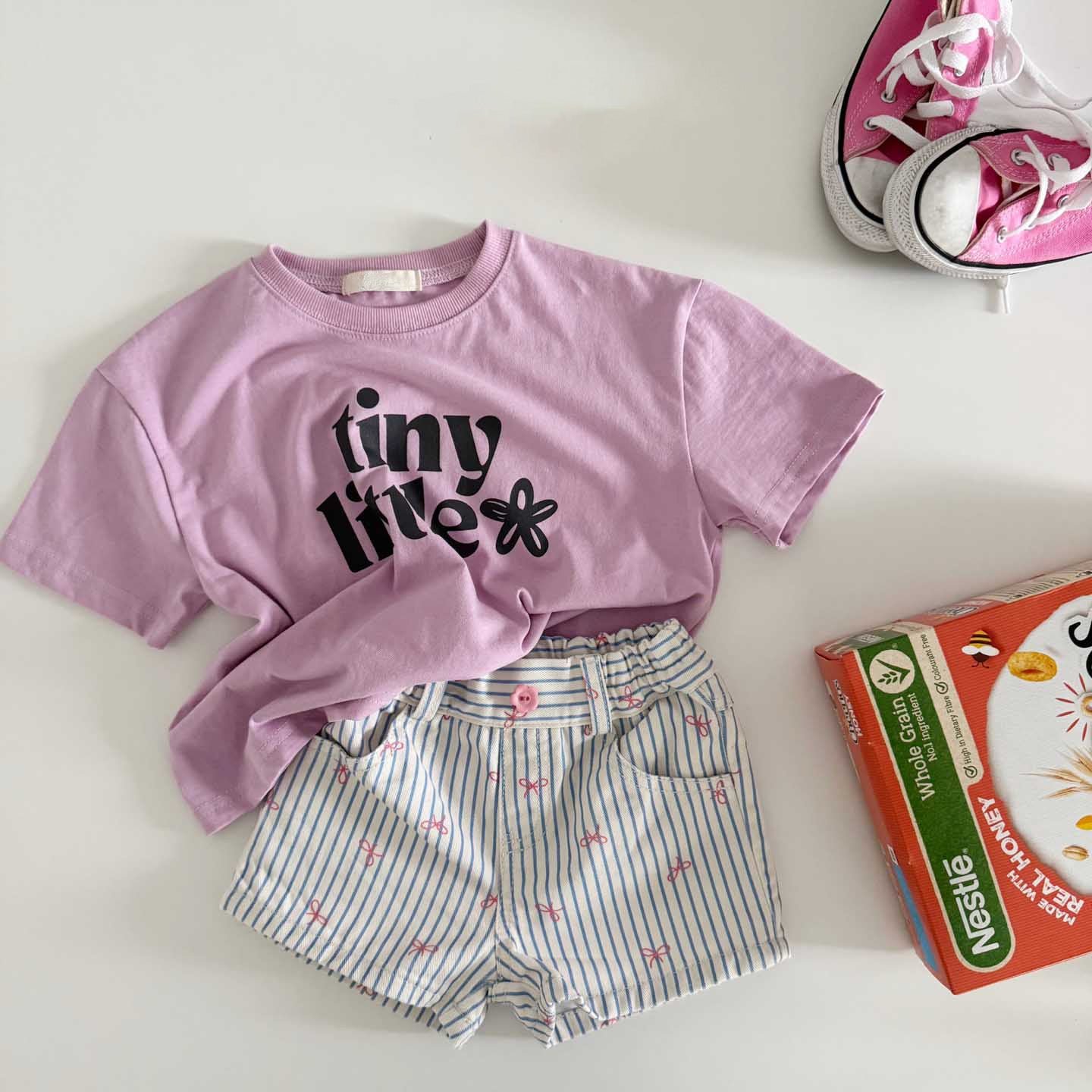 [PRE-ORDER] Striped ribbon shorts