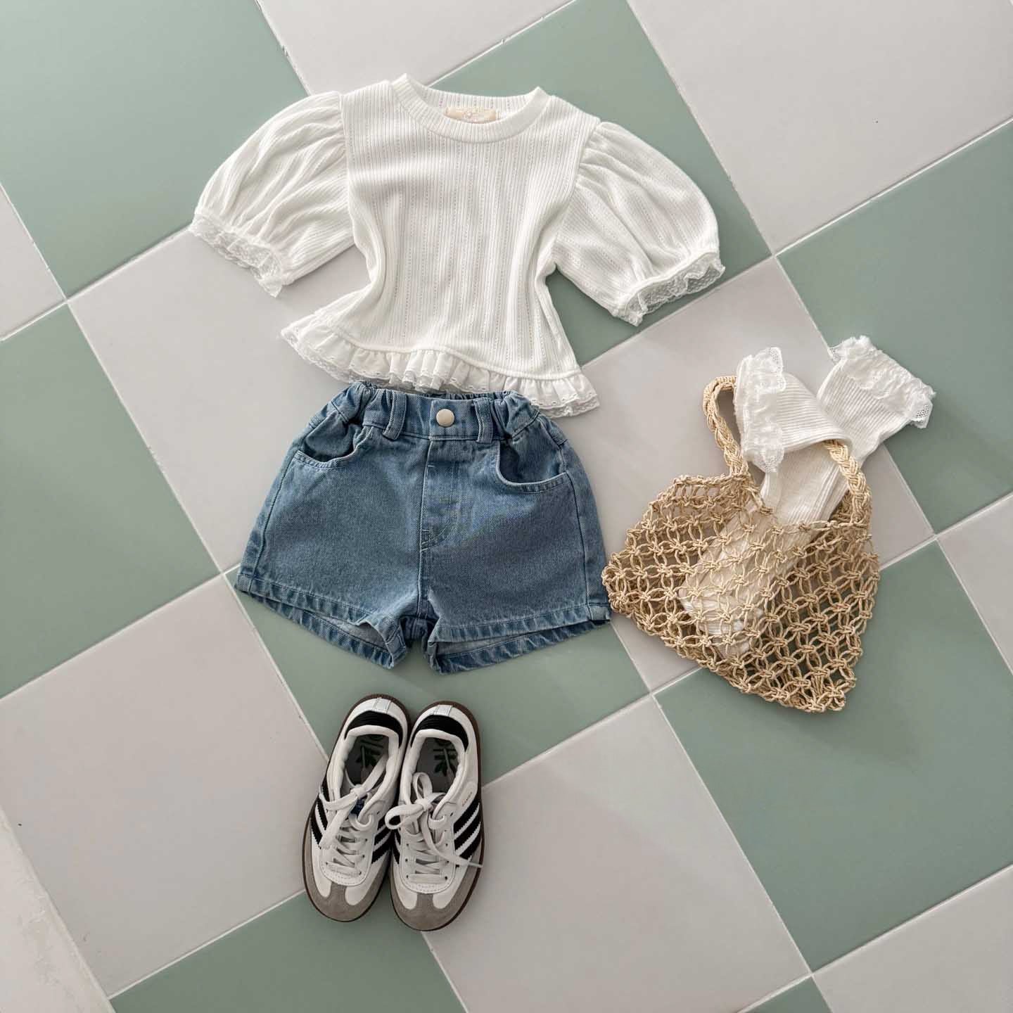 [PRE-ORDER] Embroidery ribbon shorts