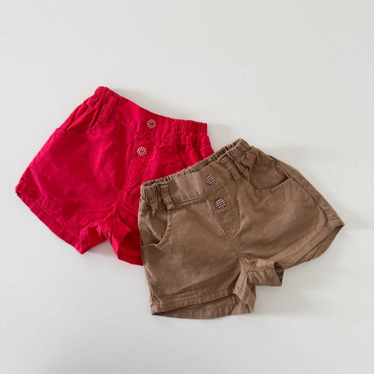 [PRE-ORDER] Linen two button shorts