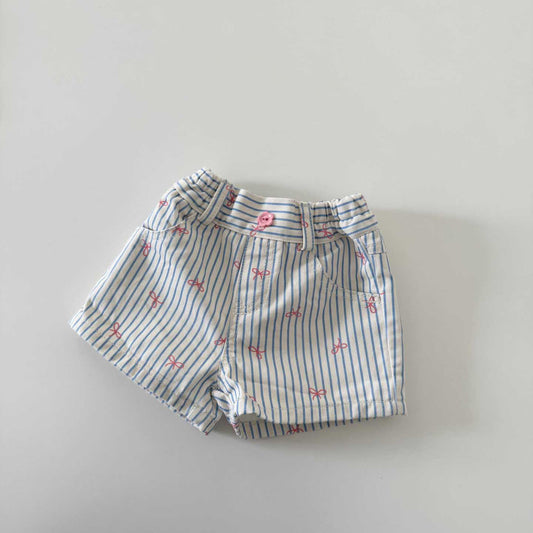 [PRE-ORDER] Striped ribbon shorts