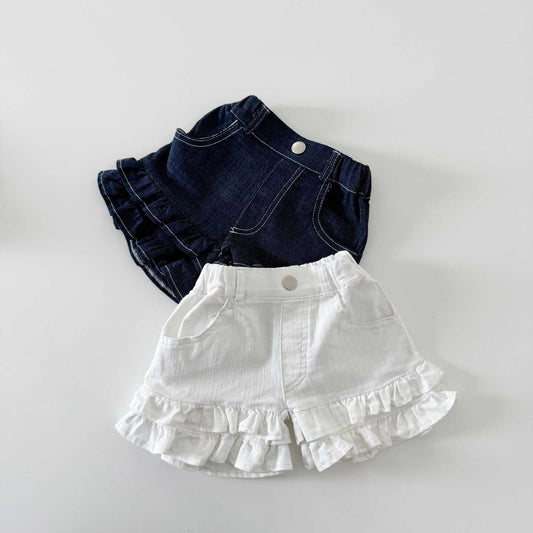 [PRE-ORDER] Linen frill shorts