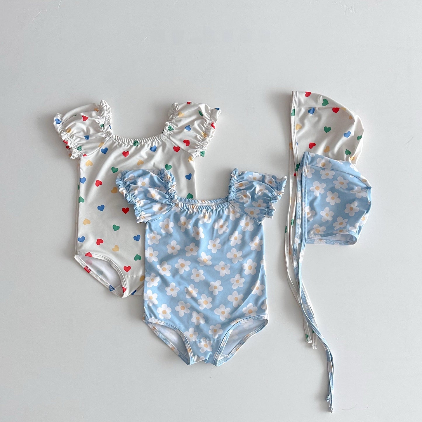 [PRE-ORDER] Cute Shirring Swimsuit Set