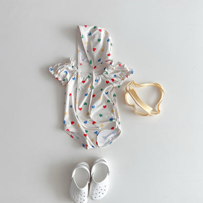 [PRE-ORDER] Cute Shirring Swimsuit Set