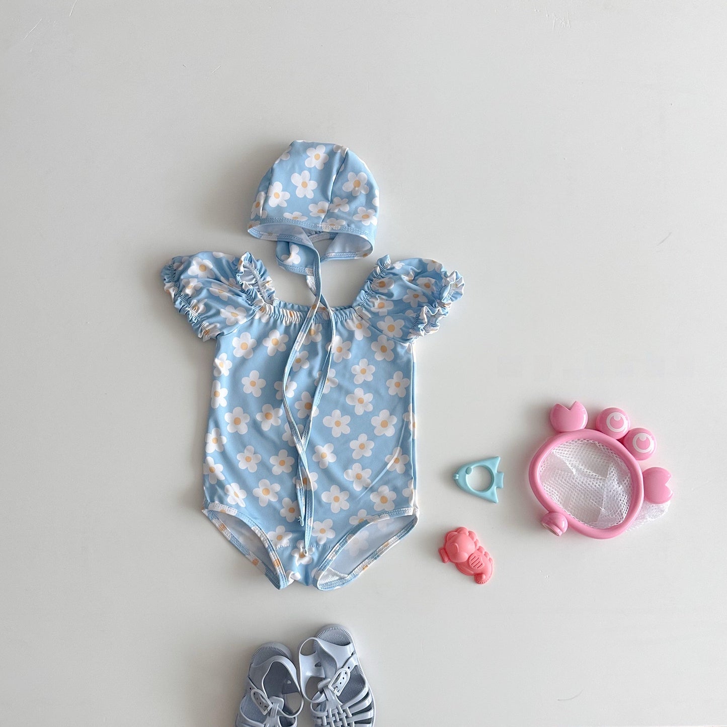 [PRE-ORDER] Cute Shirring Swimsuit Set