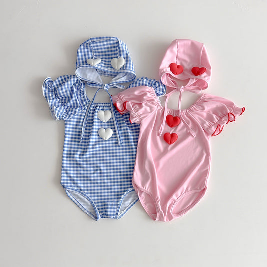 [PRE-ORDER] Heart Swimsuit Set