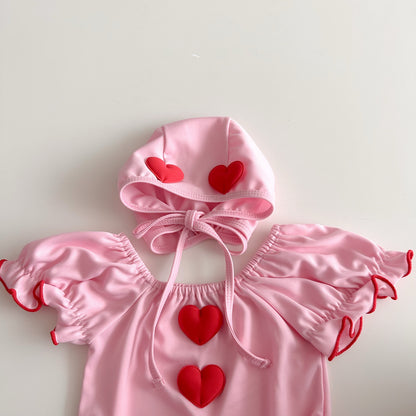 [PRE-ORDER] Heart Swimsuit Set