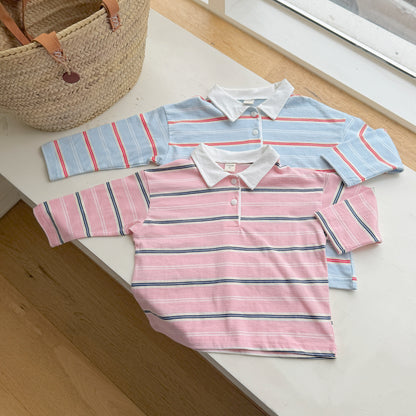 [PRE-ORDER] Milky Striped Collar Long Sleeve (Mommy & Me)