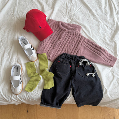 [PRE-ORDER] Mauve Wool Knit Cardigan