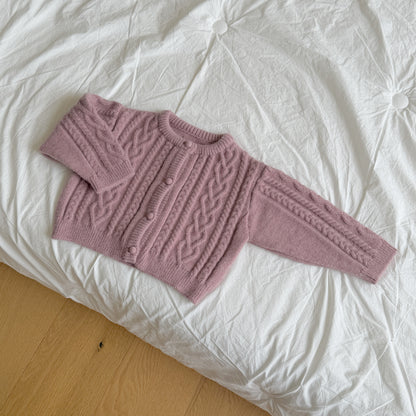 [PRE-ORDER] Mauve Wool Knit Cardigan