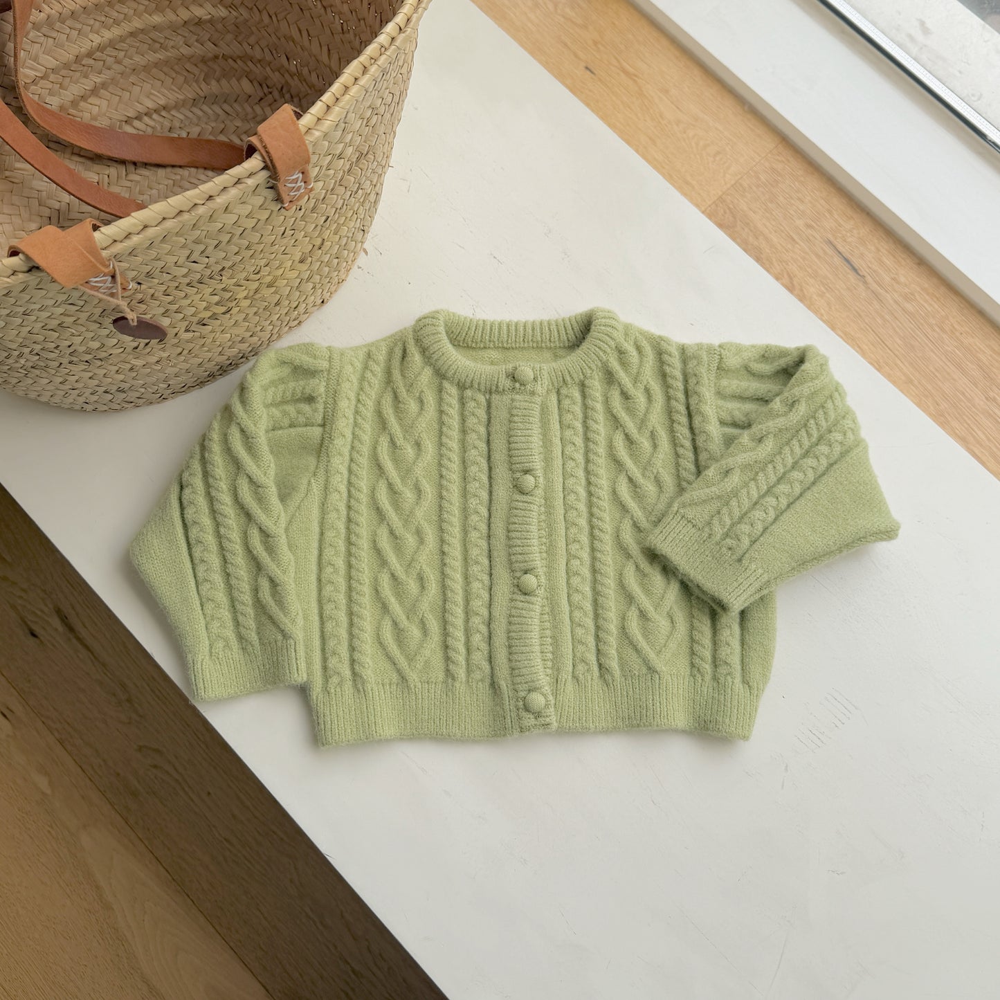 [PRE-ORDER] Mauve Wool Knit Cardigan