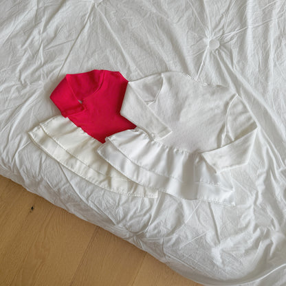 [PRE-ORDER] Eyelet Tulip Layered Long Sleeve